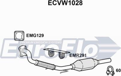EuroFlo ECVW1028 - Catalytic Converter car-mod.net