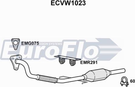 EuroFlo ECVW1023 - Catalytic Converter car-mod.net