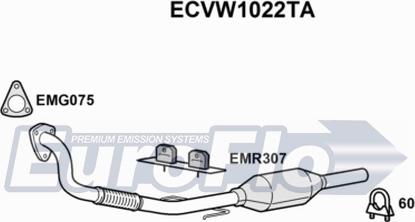 EuroFlo ECVW1022TA - Catalytic Converter car-mod.net
