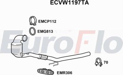 EuroFlo ECVW1197TA - Catalytic Converter car-mod.net