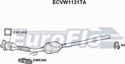 EuroFlo ECVW1131TA - Catalytic Converter car-mod.net