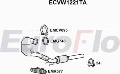 EuroFlo ECVW1221TA - Catalytic Converter car-mod.net
