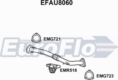 EuroFlo EFAU8060 - Exhaust Pipe car-mod.net