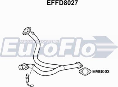 EuroFlo EFFD8027 - Exhaust Pipe car-mod.net
