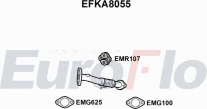EuroFlo EFKA8055 - Exhaust Pipe car-mod.net