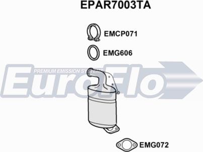 EuroFlo EPAR7003TA - Soot / Particulate Filter, exhaust system car-mod.net