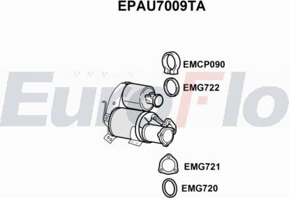 EuroFlo EPAU7009TA - Soot / Particulate Filter, exhaust system car-mod.net