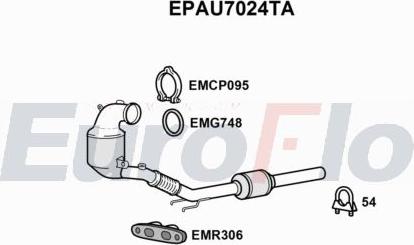 EuroFlo EPAU7024TA - Soot / Particulate Filter, exhaust system car-mod.net