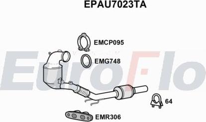 EuroFlo EPAU7023TA - Soot / Particulate Filter, exhaust system car-mod.net