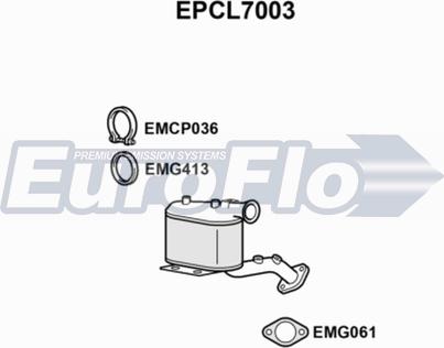 EuroFlo EPCL7003 - Soot / Particulate Filter, exhaust system car-mod.net