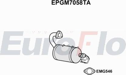 EuroFlo EPGM7058TA - Soot / Particulate Filter, exhaust system car-mod.net