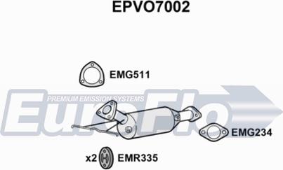 EuroFlo EPVO7002 - Soot / Particulate Filter, exhaust system car-mod.net