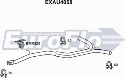 EuroFlo EXAU4058 - Exhaust Pipe car-mod.net