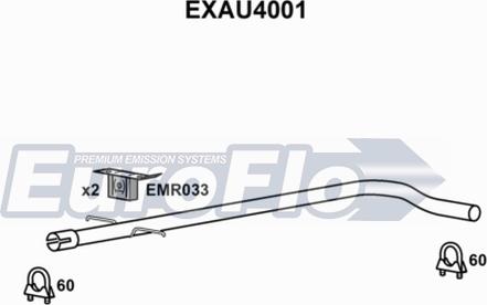 EuroFlo EXAU4001 - Exhaust Pipe car-mod.net