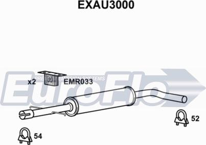 EuroFlo EXAU3000 - Middle Silencer car-mod.net