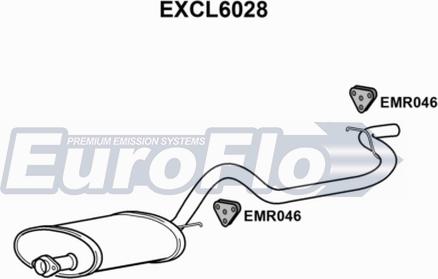 EuroFlo EXCL6028 - End Silencer car-mod.net