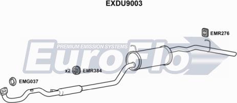 EuroFlo EXDU9003 - Middle / End Silencer car-mod.net