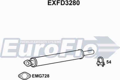 EuroFlo EXFD3280 - Middle Silencer car-mod.net