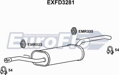 EuroFlo EXFD3281 - Middle Silencer car-mod.net