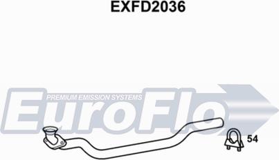 EuroFlo EXFD2036 - Exhaust Pipe car-mod.net