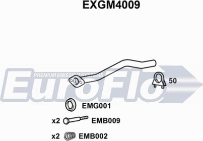 EuroFlo EXGM4009 - Exhaust Pipe car-mod.net