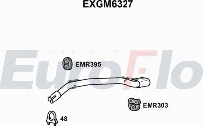 EuroFlo EXGM6327 - Exhaust Pipe car-mod.net