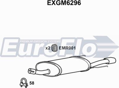 EuroFlo EXGM6296 - End Silencer car-mod.net