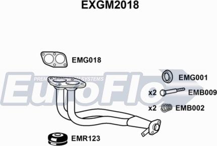 EuroFlo EXGM2018 - Exhaust Pipe car-mod.net