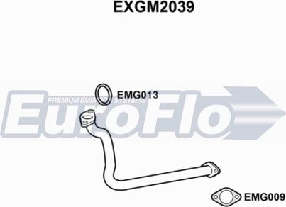 EuroFlo EXGM2039 - Exhaust Pipe car-mod.net