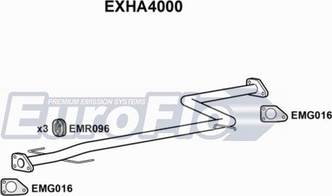 EuroFlo EXHA4000 - Exhaust Pipe car-mod.net