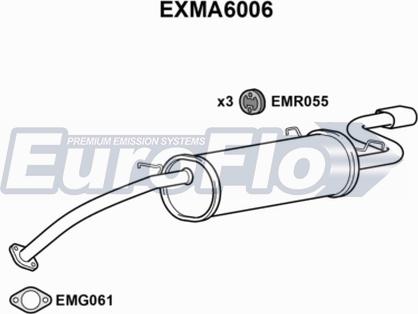 EuroFlo EXMA6006 - End Silencer car-mod.net