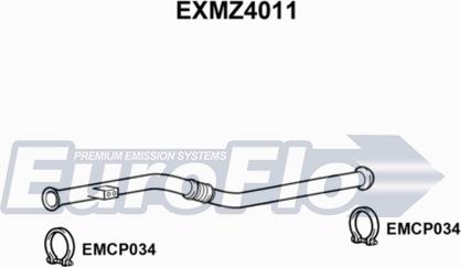 EuroFlo EXMZ4011 - Exhaust Pipe car-mod.net