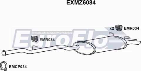EuroFlo EXMZ6084 - End Silencer car-mod.net
