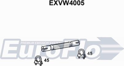 EuroFlo EXVW4005 - Exhaust Pipe car-mod.net