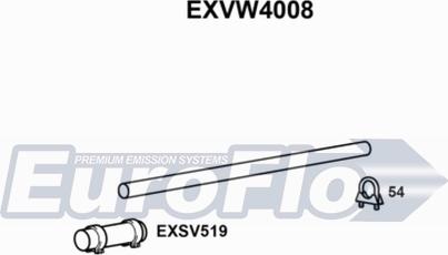 EuroFlo EXVW4008 - Exhaust Pipe car-mod.net