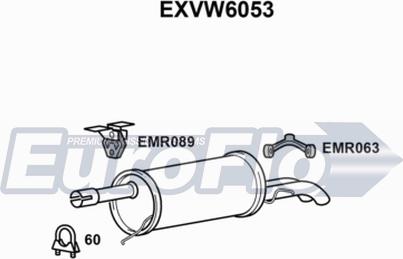 EuroFlo EXVW6053 - End Silencer car-mod.net