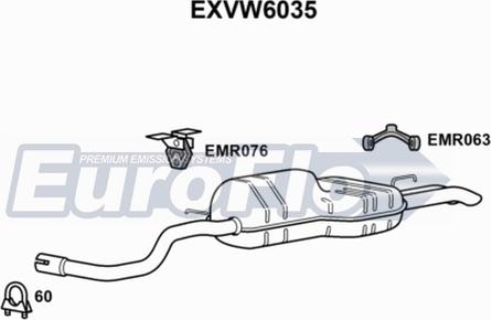 EuroFlo EXVW6035 - End Silencer car-mod.net