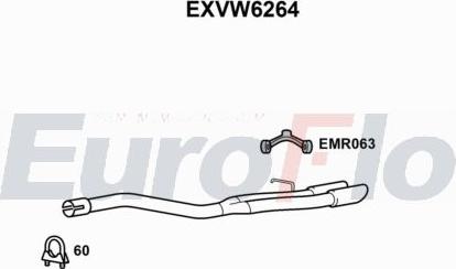 EuroFlo EXVW6264 - Exhaust Pipe car-mod.net