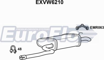 EuroFlo EXVW6210 - End Silencer car-mod.net