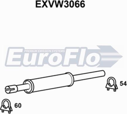 EuroFlo EXVW3066 - Middle Silencer car-mod.net