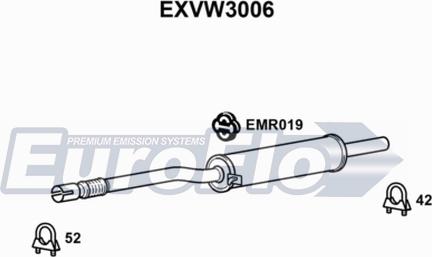 EuroFlo EXVW3006 - Middle Silencer car-mod.net