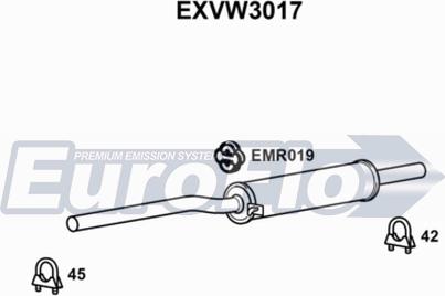 EuroFlo EXVW3017 - Middle Silencer car-mod.net