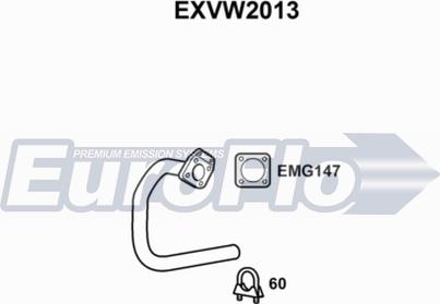 EuroFlo EXVW2013 - Exhaust Pipe car-mod.net
