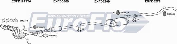 EuroFlo FDFOC16 5001 - Exhaust System car-mod.net