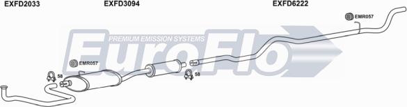 EuroFlo FDTRA25D 7004E - Exhaust System car-mod.net