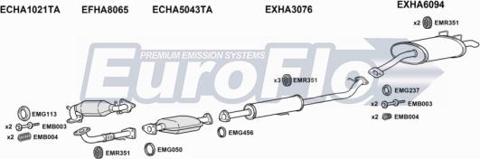 EuroFlo HACRV22D 3001A - Exhaust System car-mod.net
