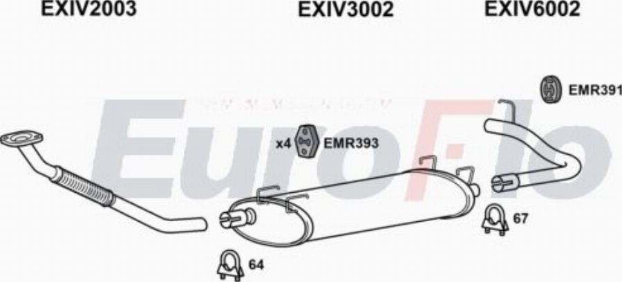 EuroFlo IVDAI28D 7025A00 - Exhaust System car-mod.net