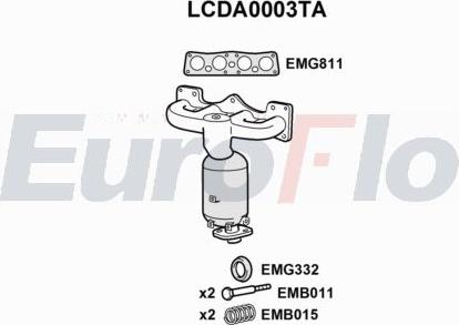 EuroFlo LCDA0003TA - Catalytic Converter car-mod.net