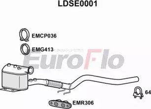 EuroFlo LDSE0001 - Soot / Particulate Filter, exhaust system car-mod.net