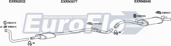 EuroFlo RN912 2001 - Exhaust System car-mod.net